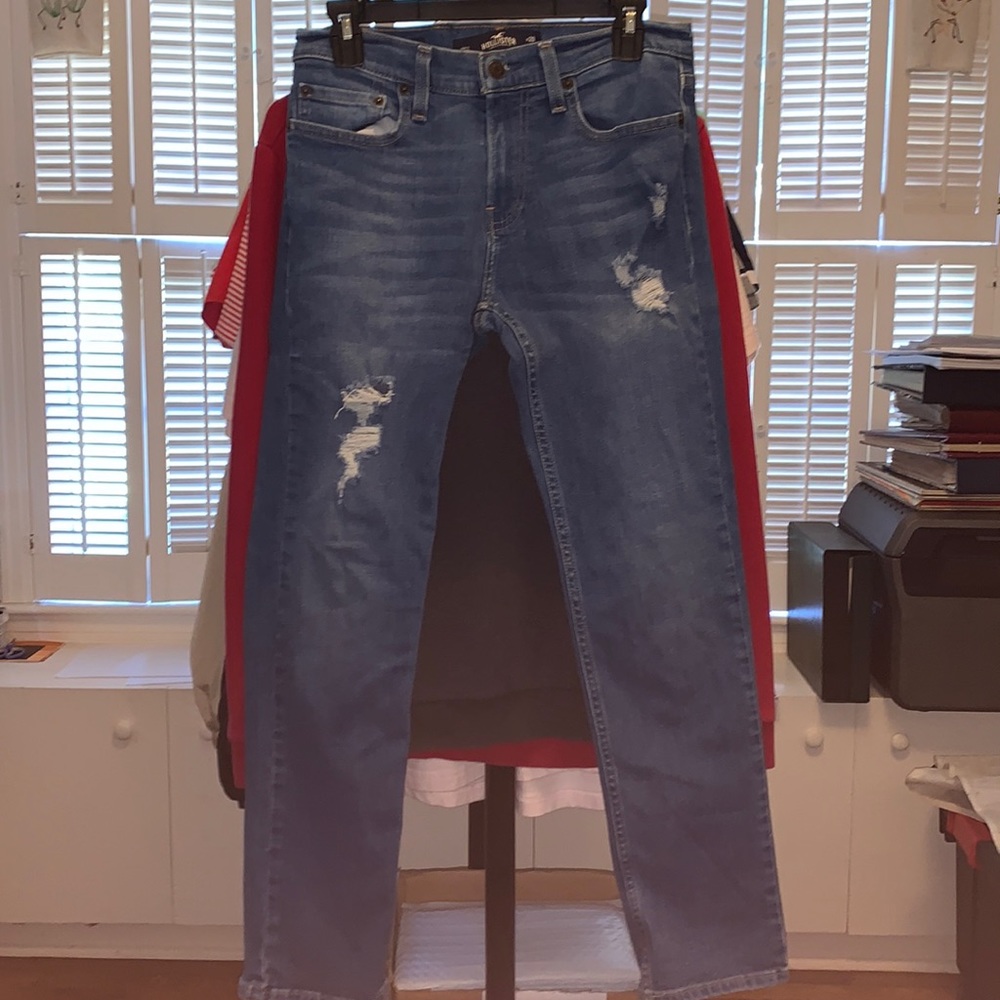 Mens Hollister Slim-Straight Jeans 29W 30L